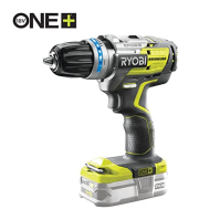 RYOBI 18 V ONE+ bezuhlíkový akumulátorový vrtačka s šroubovákem R18PDBL-220S 2-rychlostní převodovka, max. točivý moment 60 Nm,